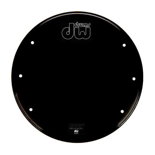 DW DRDHPF22K Gloss Black Performance Bass Drum Head HVX - 22”
