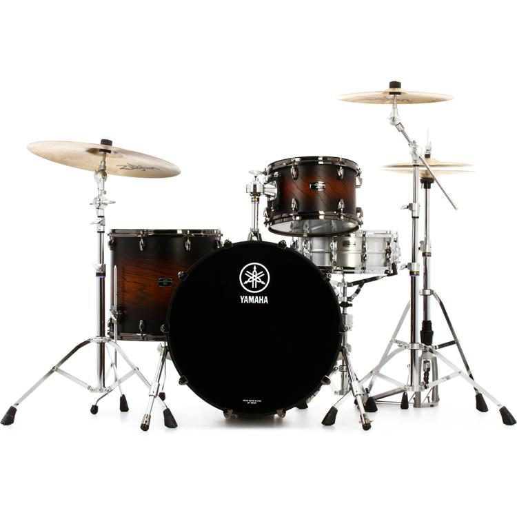 Yamaha Live Custom Hybrid Oak 4-Piece Shell Pack 20” Bass (No Snare) - Uzu Earth Sunburst