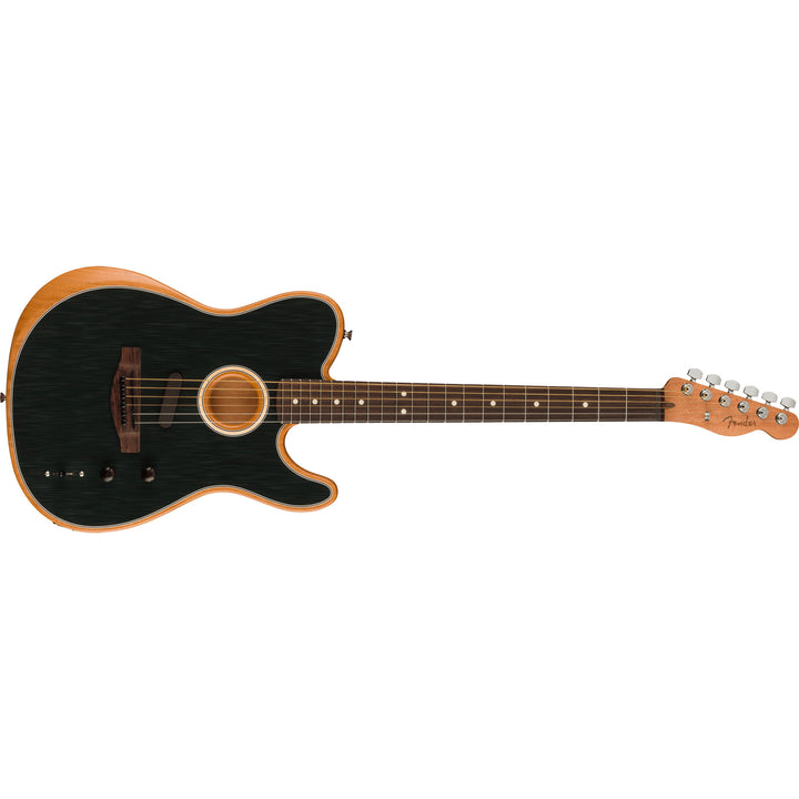 Fender Acoustasonic Player Telecaster Acoustic Guitar Rosewood Fingerboard - Brushed Black