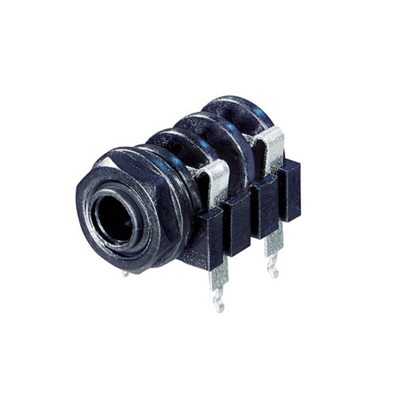 Neutrik NYS2192 - Plastic PCB Mono Phone Jack -12.5 mm w/Switched Contacts