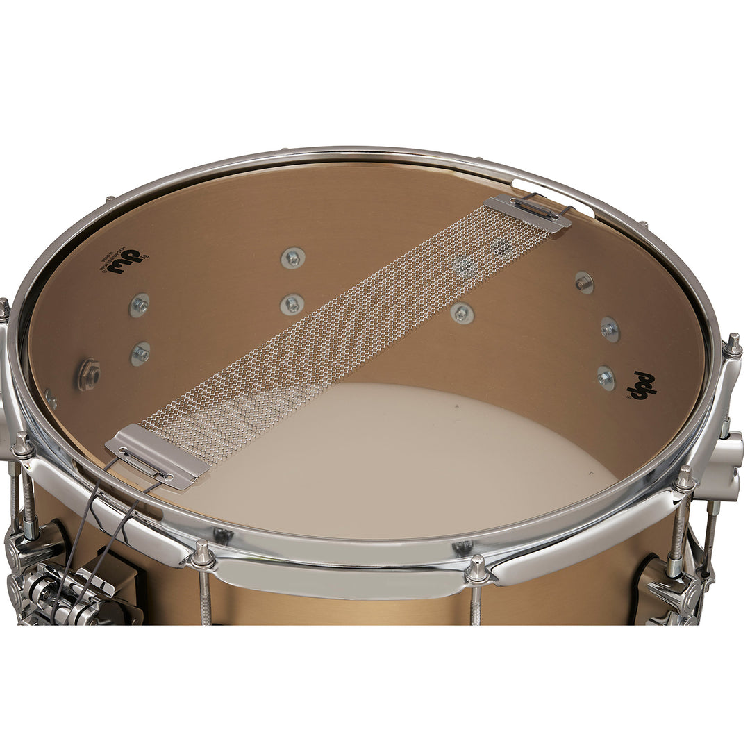 PDP Concept Select 6.5x14 Snare Drum 3mm Seamless Bell Bronze with Chrome Hardware