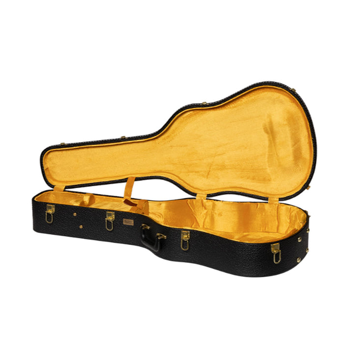 Gibson Lifton Historic Black/Goldenrod Hardshell Case, Dreadnought