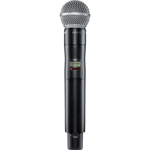 Shure AD2/SM58-G57 Digital Handheld Wireless Microphone Transmitter with SM58 Capsule 470 to 616 MHz