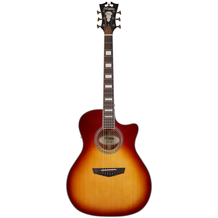 D'Angelico Premier Gramercy Acoustic Guitar - Iced Tea Burst
