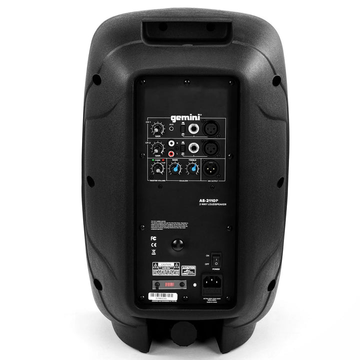 Gemini AS-21 Active 10” Powered Speaker