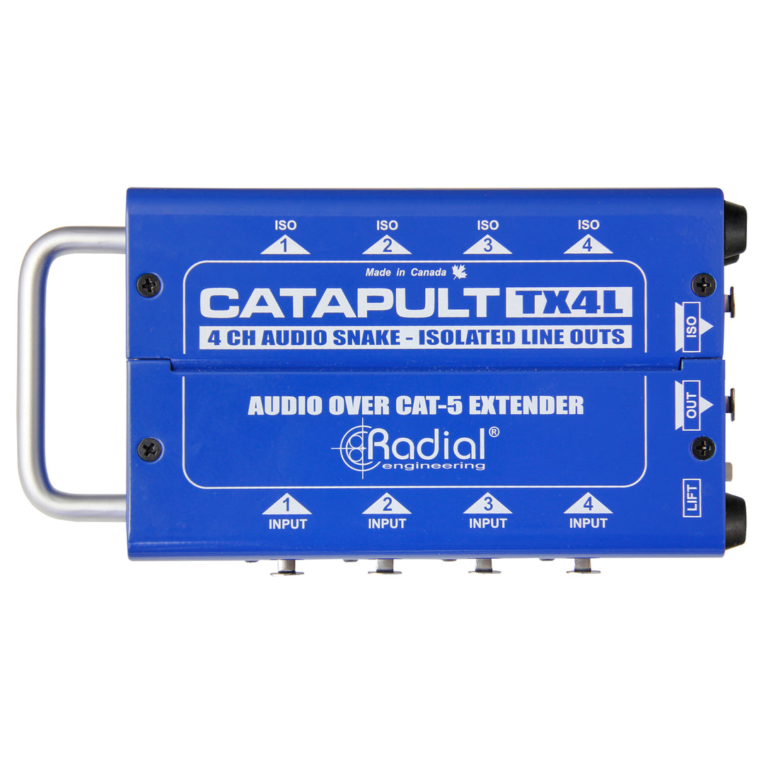 Radial Catapult TX4L 4-Channel for Line-Level Signal Routing over Cat5/6 (Transmitter)