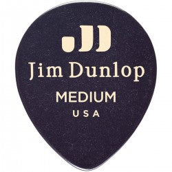Dunlop 485P-03-MD Celloid Teardrop-BK Med-12/pk Celloid Teardrop-BK Med-12/pk