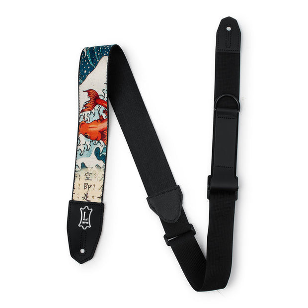 Levy's MPRH-16 Right Height Strap Sublimation Print Guitar Strap - Koi