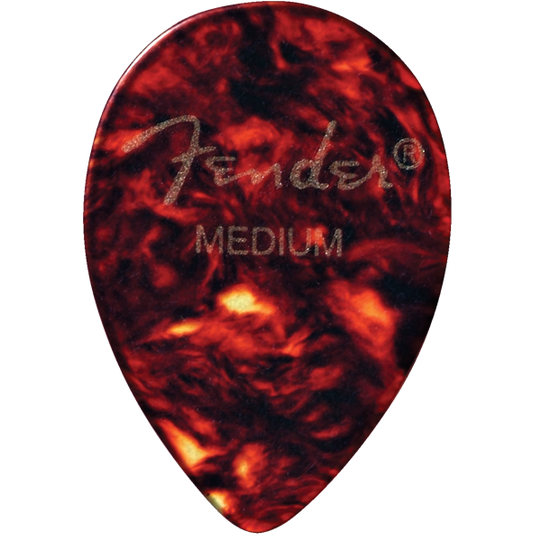 Fender 358 Shape Classic Celluloid Picks - 12 Pack - Tortoise Shell