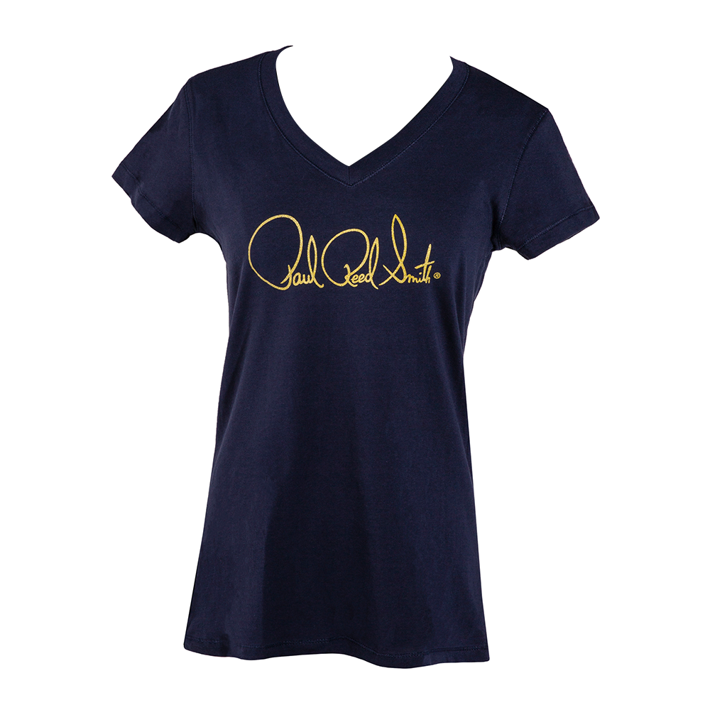 PRS Women's Tee, Short-Slv, PRS Signature Logo - Navy Blue