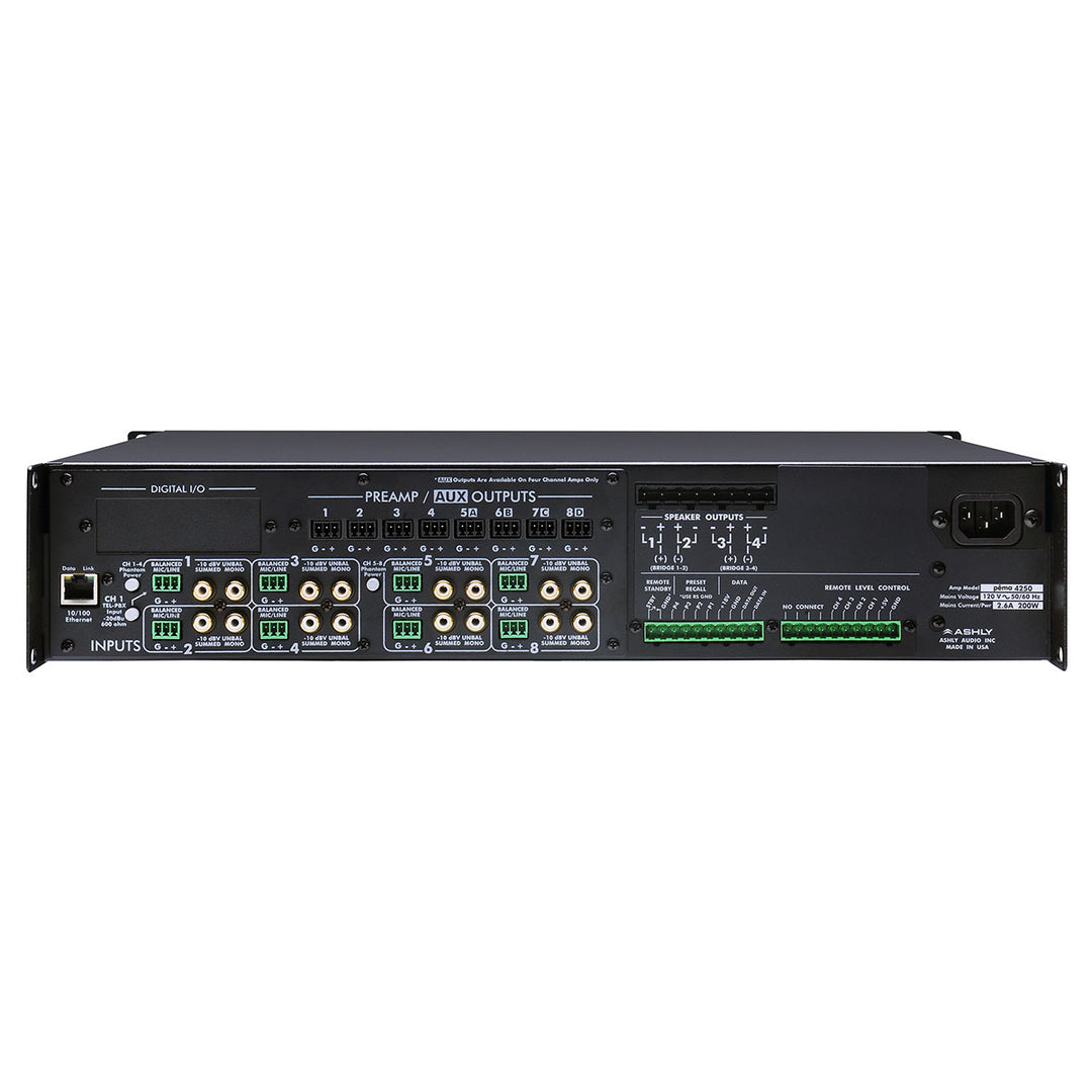 Ashly Pema 4250 Network DSP and Amplifier(250w/ch@4Ohms)