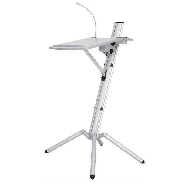 K&M 12386 Ovation Pro Lectern (Silver)