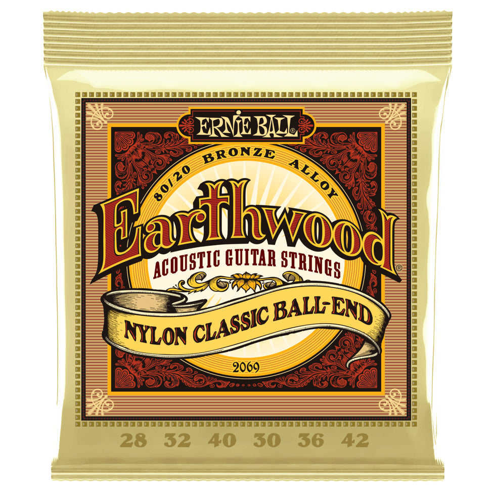 Ernie Ball 2069EB EARTHWOOD FOLK NYLON BALL-END