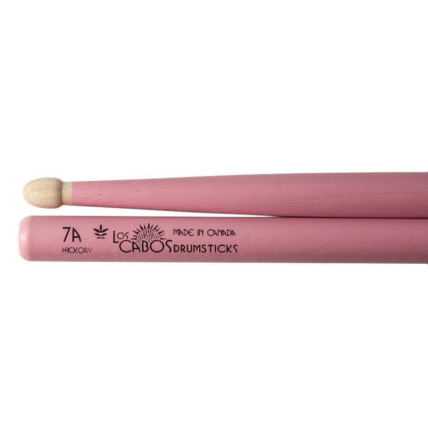 Los Cabos LCD7APINK 7A Pink Sticks-Hickory