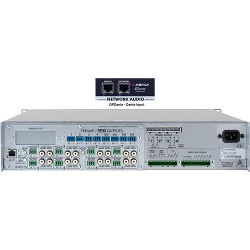 Ashly pema 4250 amplifier plus OPDante Option Card