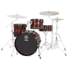 Yamaha Live Custom Hybrid Oak 4-Piece Shell Pack 22” Bass (No Snare) - Uzu Magma Sunburst