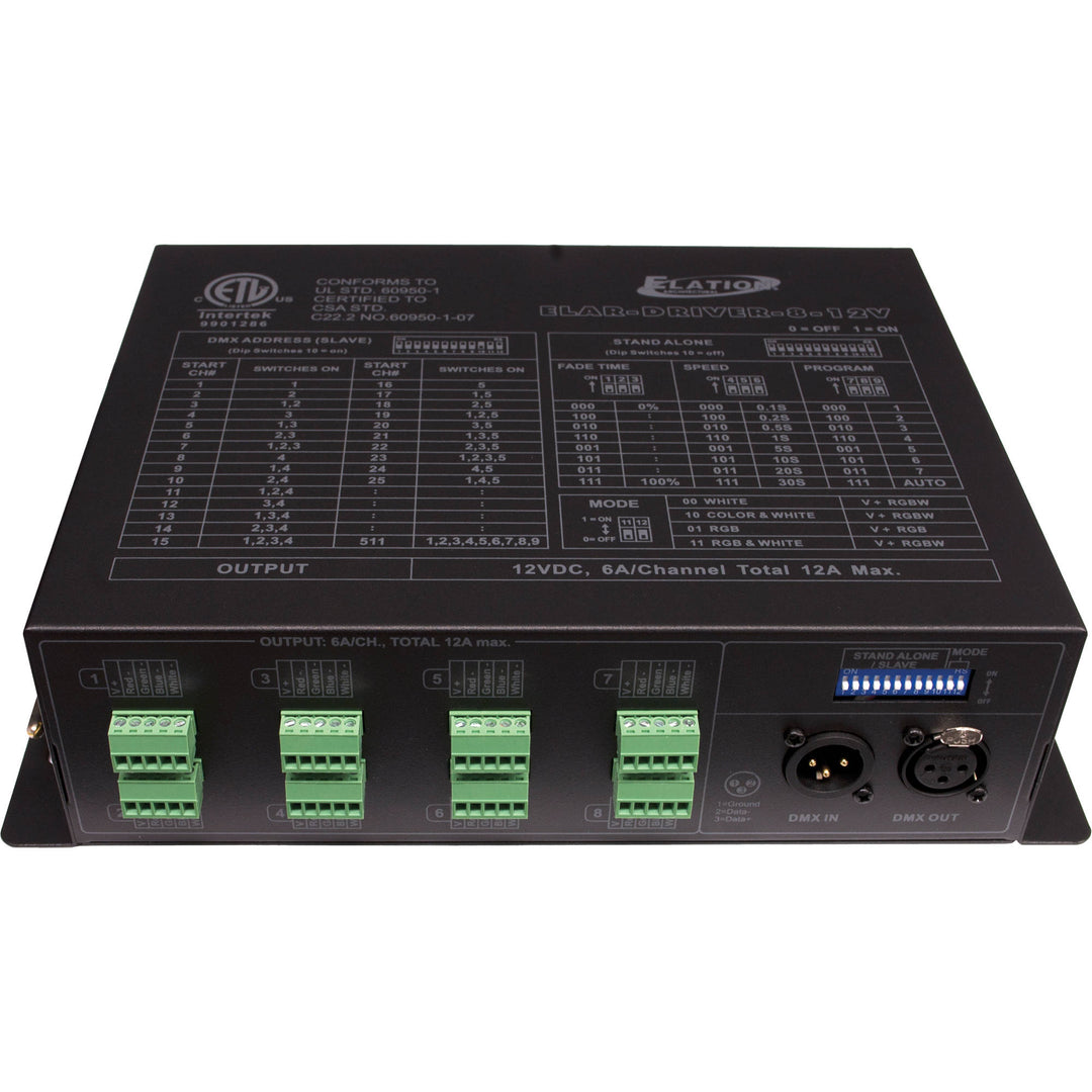 Elation ELAR-DRIVER-8 - 8 Output LED Driver -12VDC