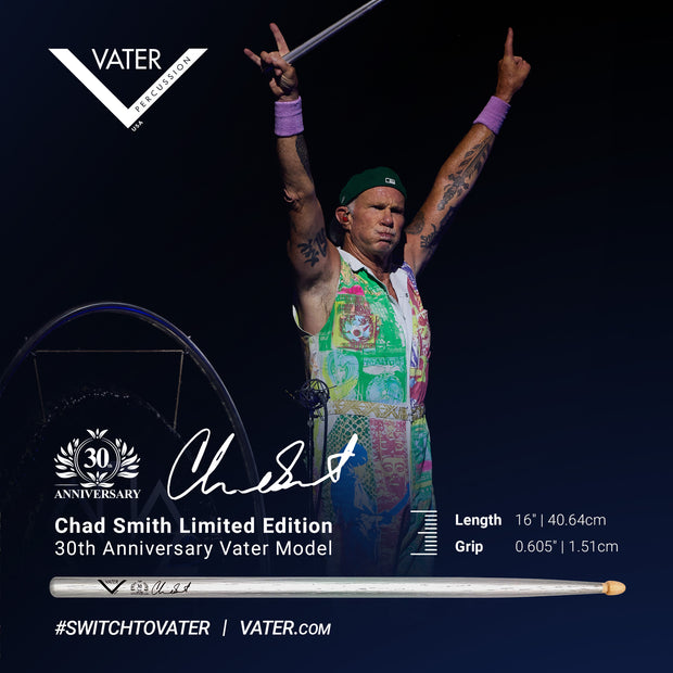Vater VHCS30- Chad Smith 30th Anniversary Model Vater Drumstick  (Limited Run)