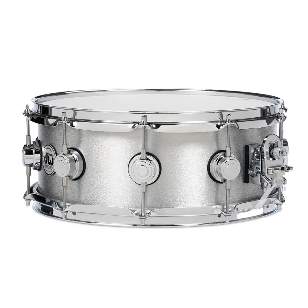 DW Collector’s Series Metal Snare Drum Solid 3mm Aluminum Wrinkle Coat Finish - 6.5x14