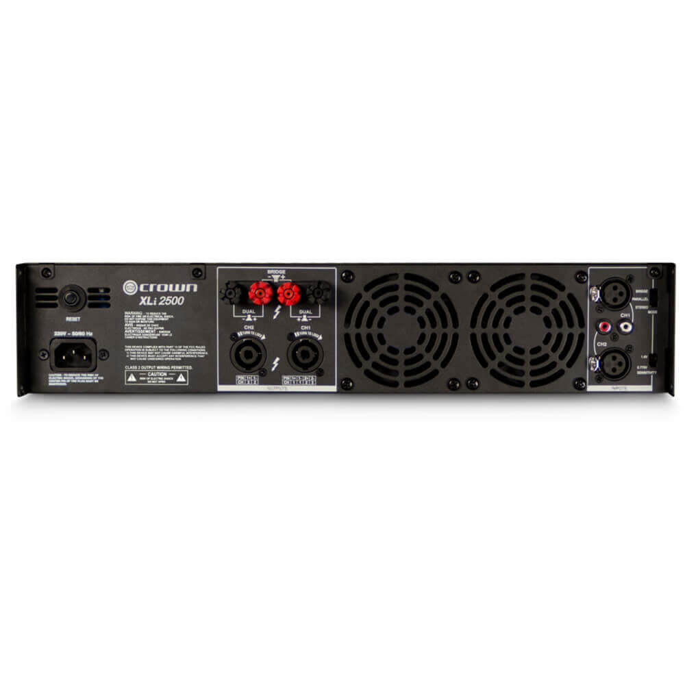 Crown XLi2500 Power Amplifier 2-Channel 1600-Watt