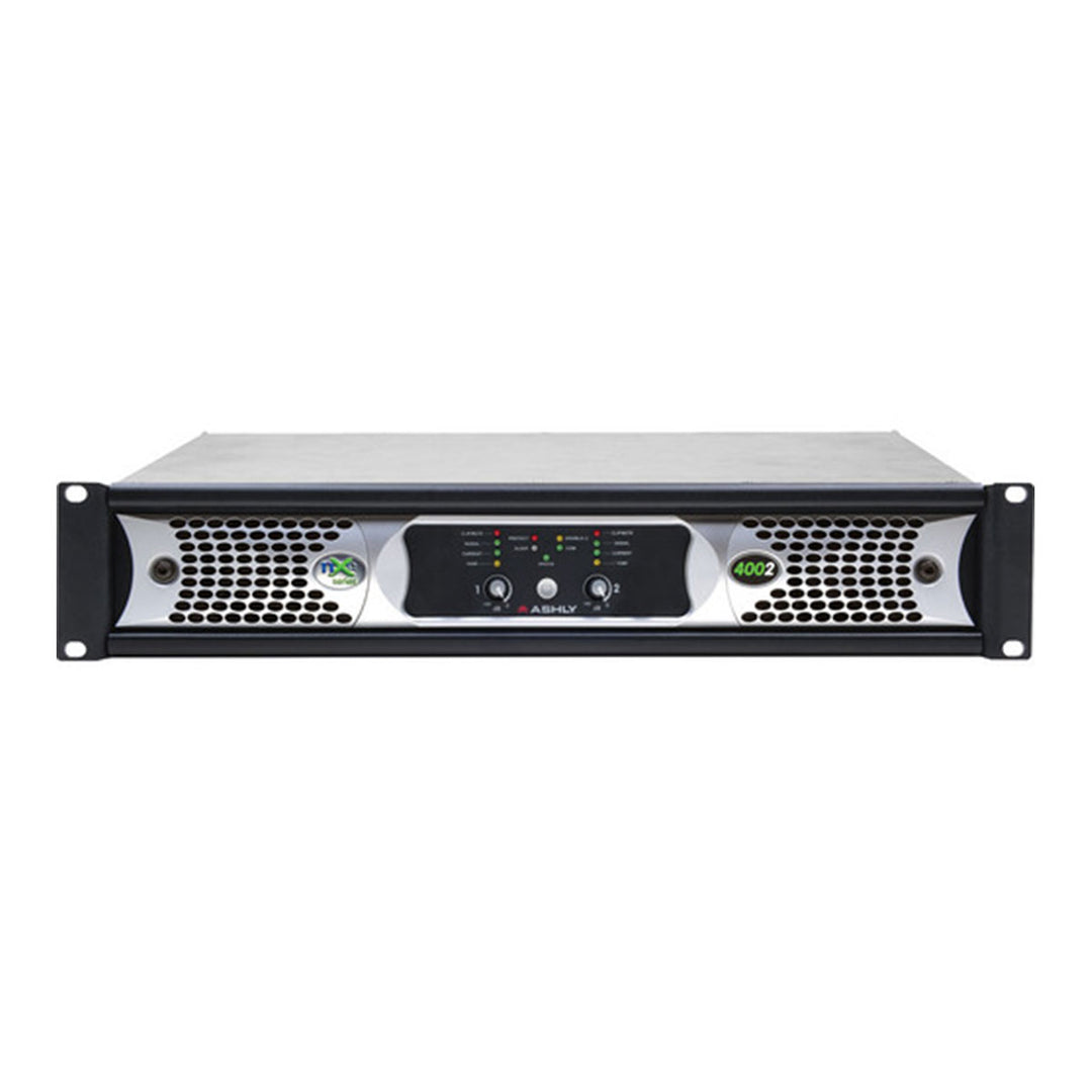 Ashly nXe Series NXE4002 2-Channel 400W Power Amplifier with Programmable Outputs & Ethernet Control