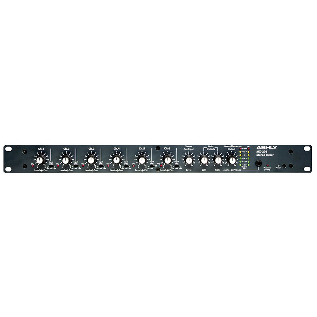 Ashly MX206 6 input stereo mic mixer