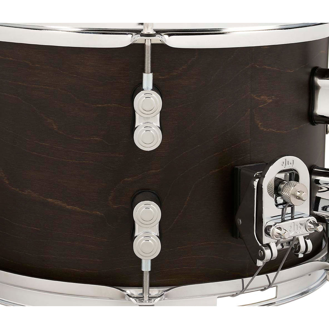 PDP Concept Maple 8x12 Dry Snare Drum w/ Chrome Hardware - Satin Walnut Stain
