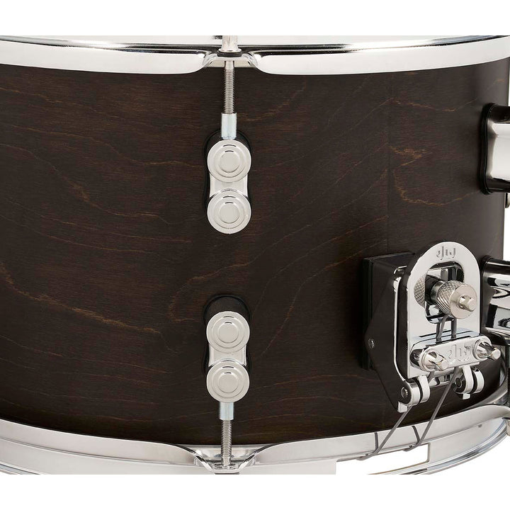 PDP Concept Maple 8x12 Dry Snare Drum w/ Chrome Hardware - Satin Walnut Stain