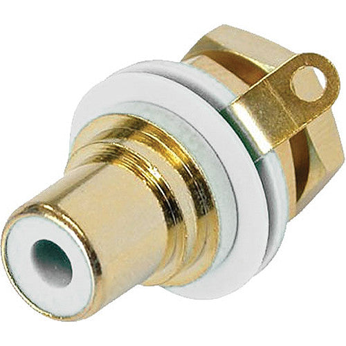 Neutrik NYS367-9 - White RCA Chassis Jack -Gold Plated