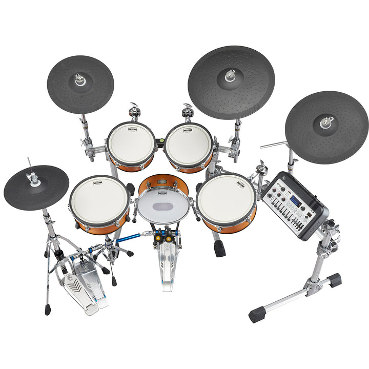 Yamaha DTX10KXRW Electronic Drum Kit with Module, TCS Pad Set, Cymbals, Hardware and Rack-Real Wood (dtx-10-kx-rw)