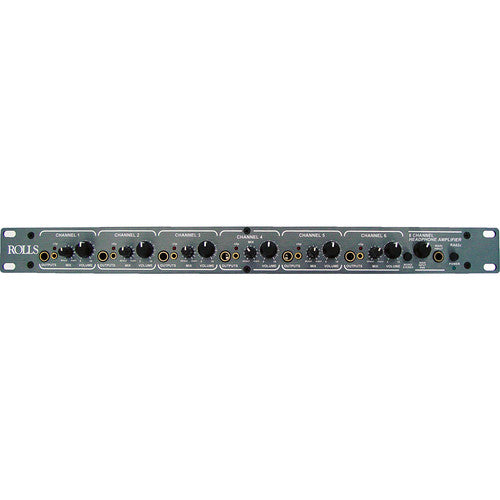 Rolls RA62C 6 CH Pro Headphone Amp 1U