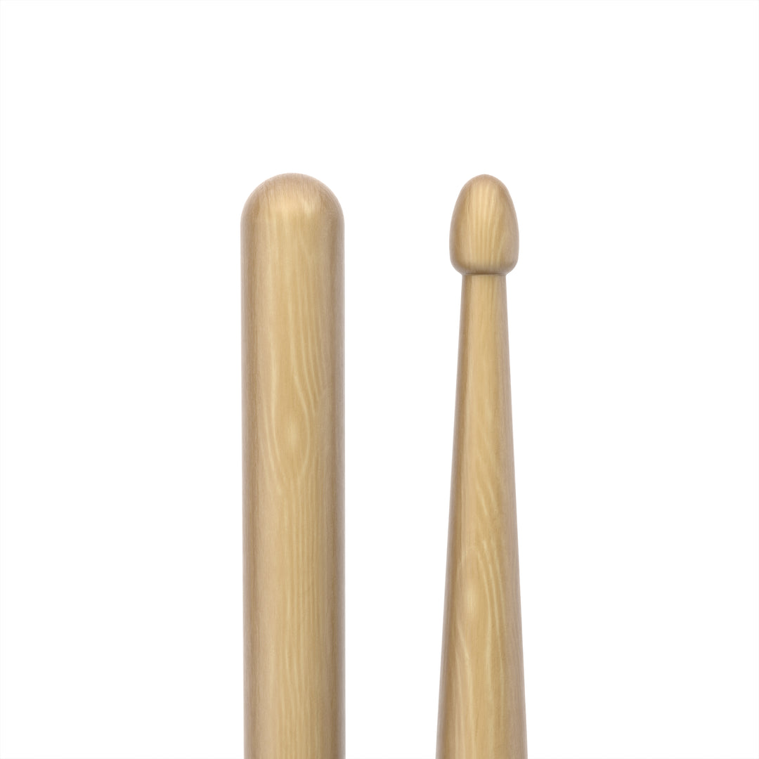 Promark RBH535LAW- Promark Rebound 7A Long Hickory Drumsticks, Acorn Wood Tip