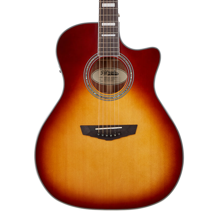 D'Angelico Premier Gramercy Acoustic Guitar - Iced Tea Burst