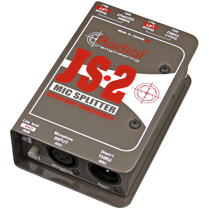 Radial JS-2 - Two-Way Microphone Signal Splitter