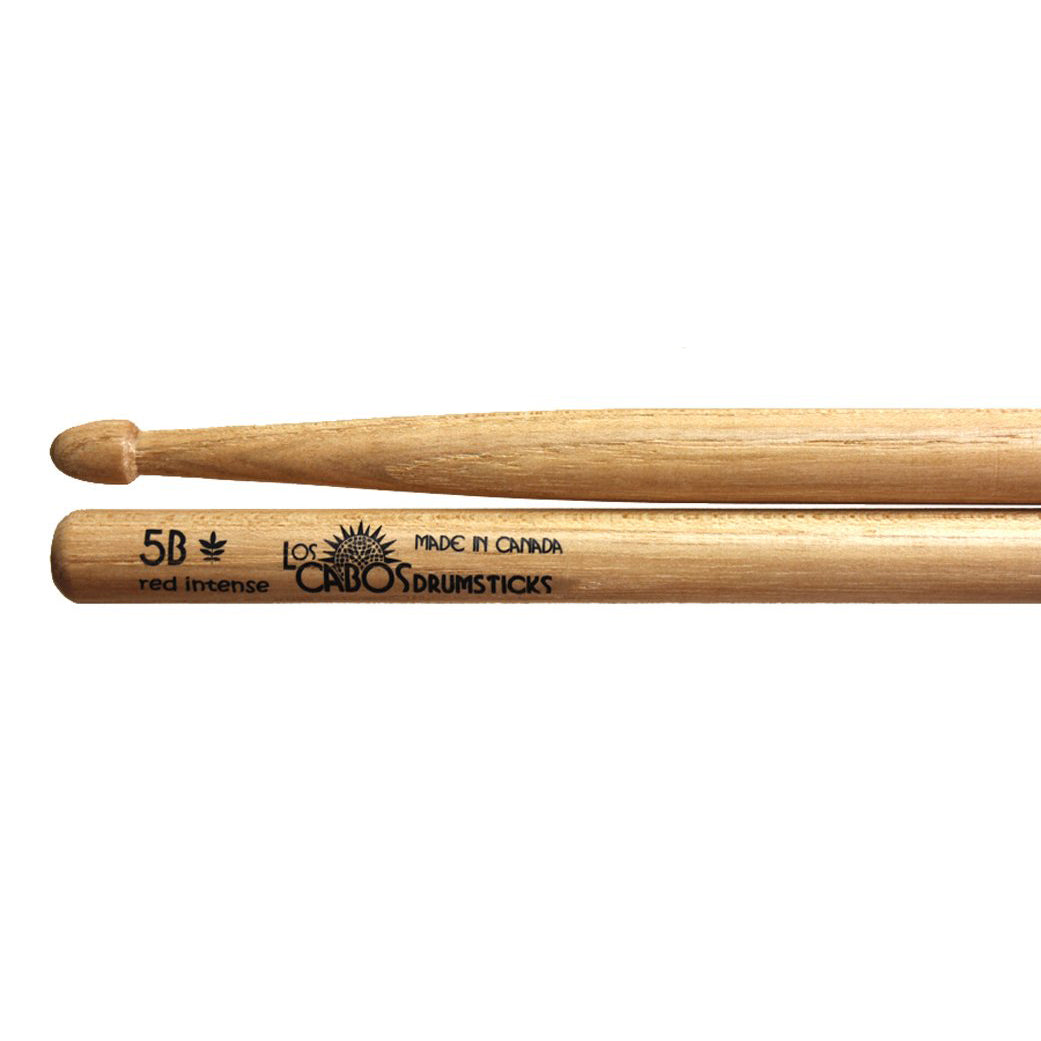 Los Cabos LCD5BIRH 5B Intense Drum Sticks-Red Hickory