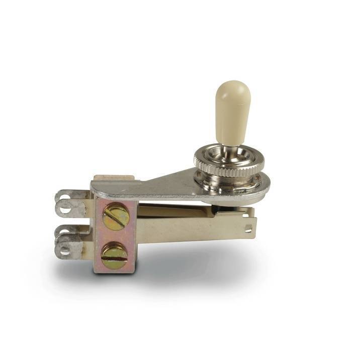 Gibson Toggle Switch, right angle, w/Knob - nickel