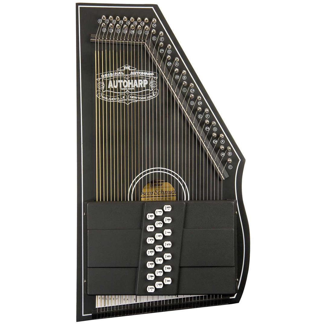 Oscar Schmidt OS73CE Autoharp 21 Chord 1930's Reissue with Pickup Black Passive PU