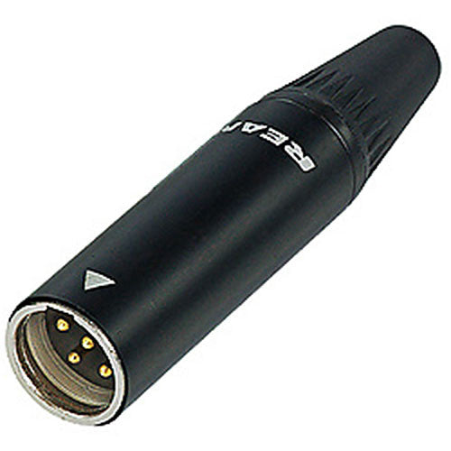 Neutrik RT3MC-B - 3-Pin Black Inline Tiny XLRM with Gold Contacts