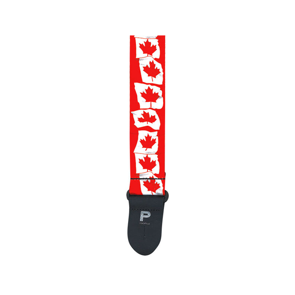 Profile PGS400CDN-RD - 2'' CDN Flag Polyester Guitar S Made in Canada
