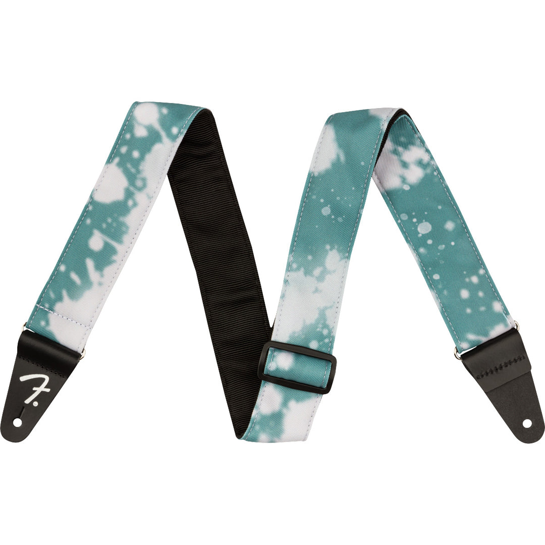 Fender Tie Dye Acid Wash Guitar Strap - Teal