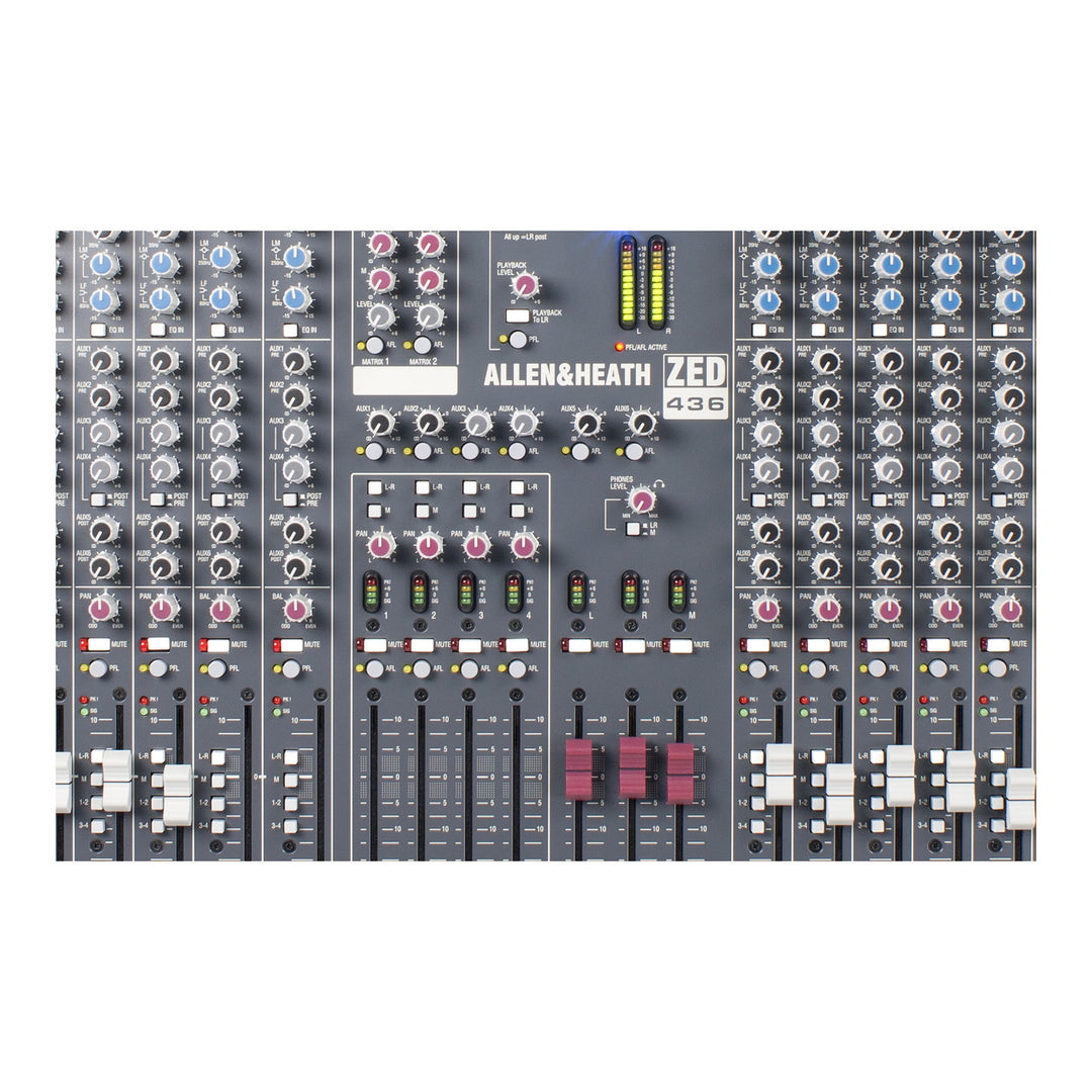 Allen & Heath ZED-436 4-Bus Mixer - 32 Mono / 2 Stereo with USB