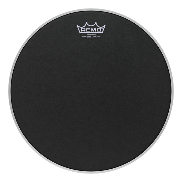 Remo ES-0810-MP - 10''Crimplock Emperor Blk Suede Batter