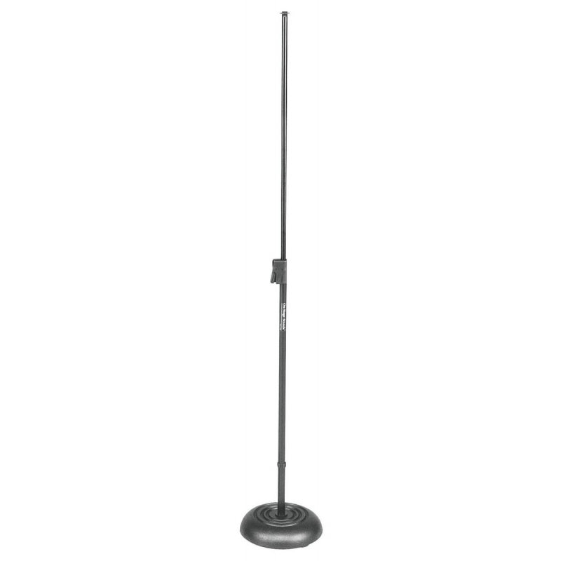 On-Stage MS7201QRB - Round Base Quick Release Telescoping Microphone Stand (Black)