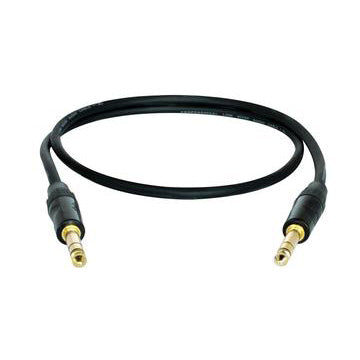 Digiflex HSS-6 - 6 Foot Pro Patch Cable -Black/Gold TRS Connectors