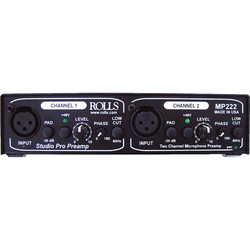 Rolls MP222 Studio Pro 2 CH Mic Preamp