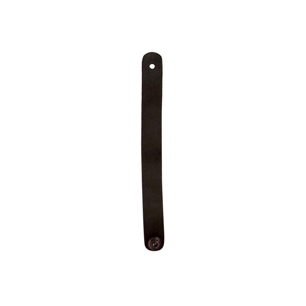Profile PHS100-BK - Headstock Strap Holder - Black Plain Leather