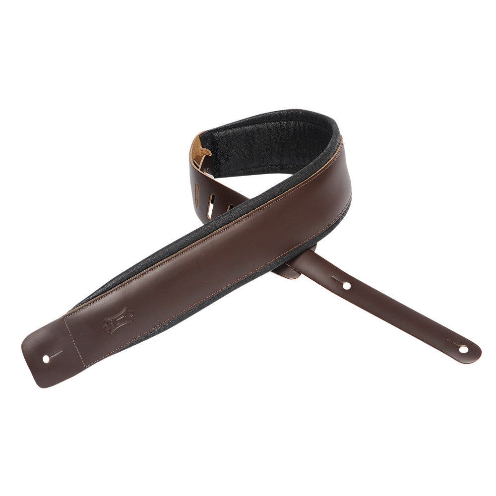Levy's DM1PD-DBR Genuine Leather Guitar Straps