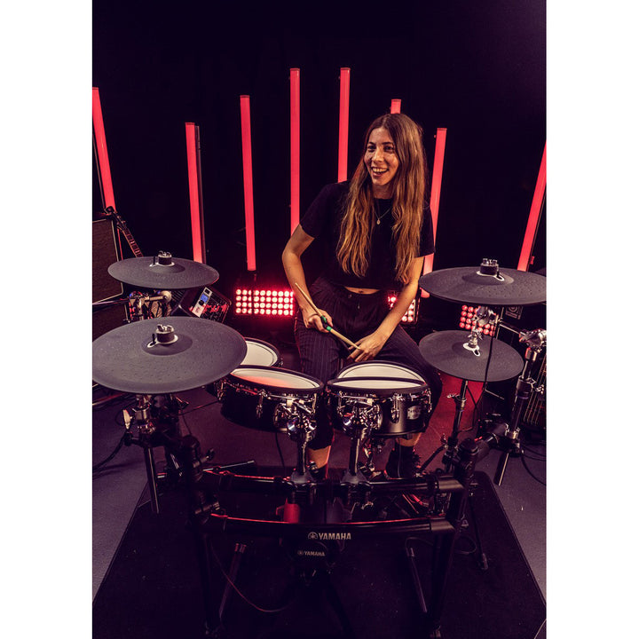 Yamaha DTX8KXBF- Electronic Drum Kit w/ DTX-PRO, DTP8-X TCS Pads, DTC10 Cymbals and Hardware - Black Forest