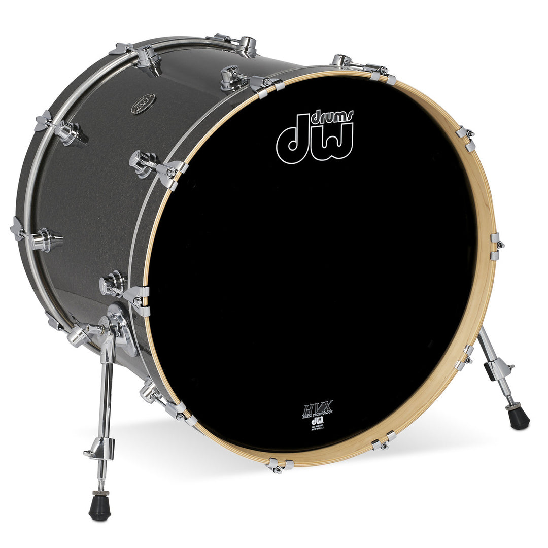 DW Performance Series Bass Drum 18x22 Finish Ply - Pewter Sparkle