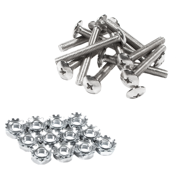 Fender Pure Vintage Chassis Mounting Screws/Nuts - Nickel